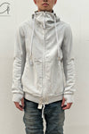 BORIS BIDJAN SABERI Hooded Jacket ZP4.1 TO00002+F0406C Light Gray